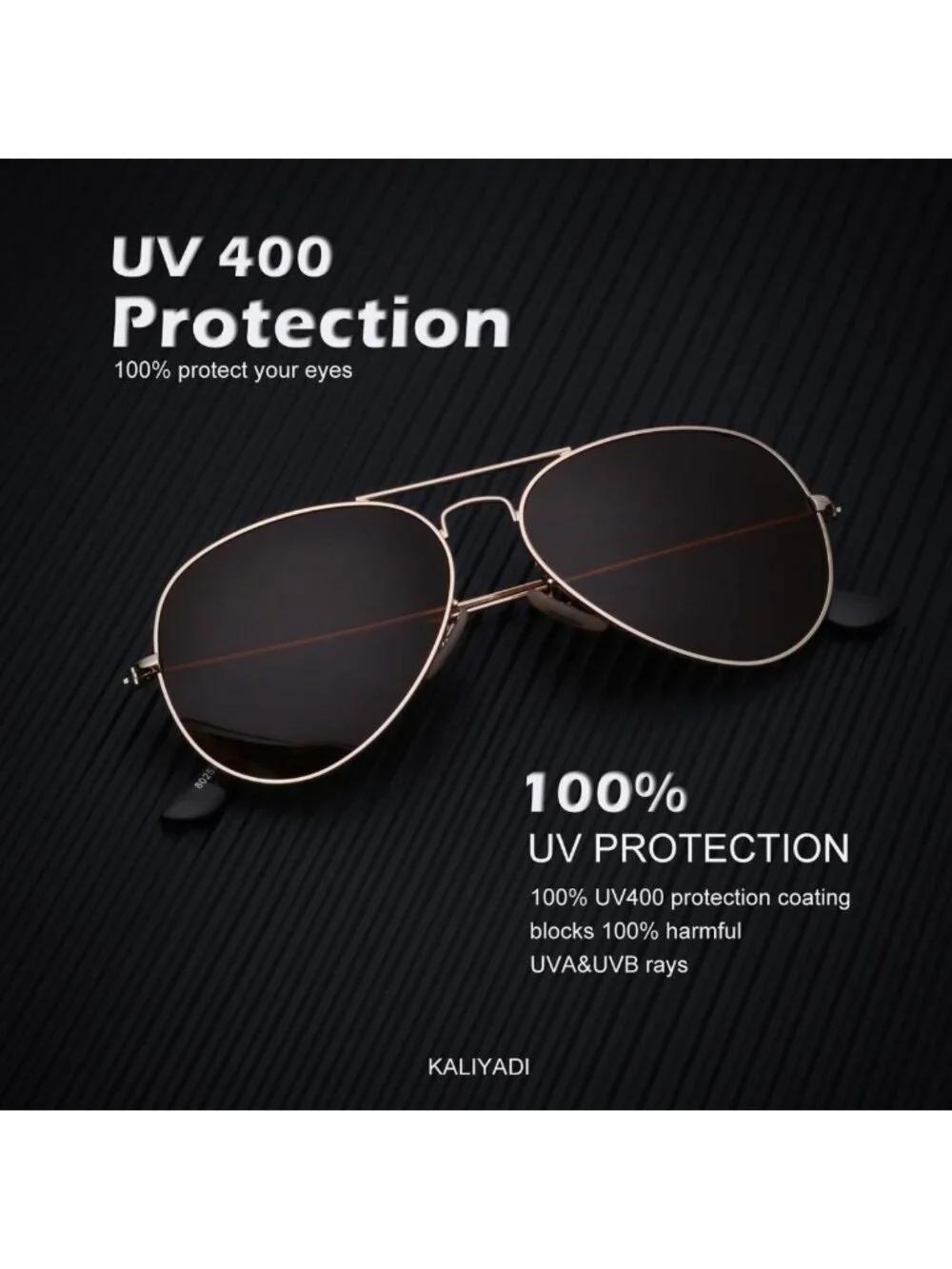 Classic Polarized Aviator Sunglasses for Men & Women - UV Protection, Driving